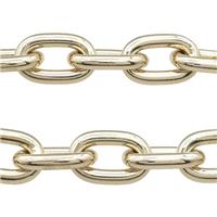 Aluminium Rolo Chain Gold Plated, approx 25-40mm