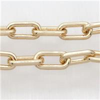 Alloy Chain, lt.gold plated, approx 10-20mm