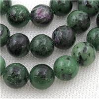 natural Ruby Zoisite Beads, round, approx 6mm dia