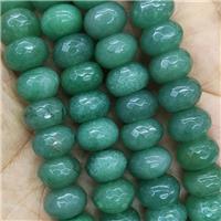 Green Aventurine Beads Faceted Rondelle, approx 8x12mm