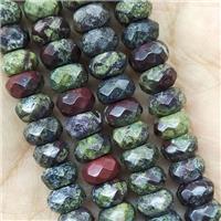 gemstone bead, faceted rondelle, approx 5x8mm