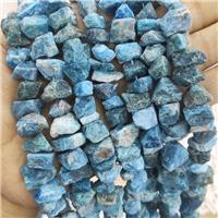 Blue Apatite Nugget Beads Freeform Rough, approx 10-18mm