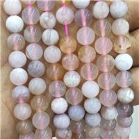 Natural Sakura Cherry Agate Beads Smooth Round, approx 8mm dia