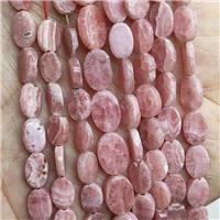 Natural Rhodochrosite Beads Pink Oval, approx 6x8mm