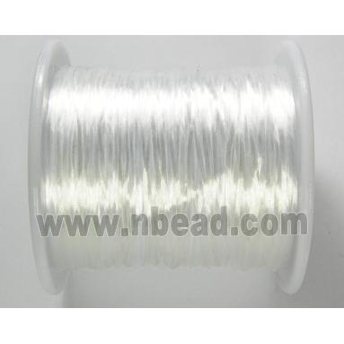 stretchy Crystal wire, flat, white