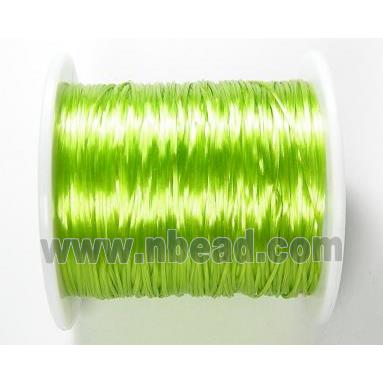 stretchy Crystal wire, flat, olive