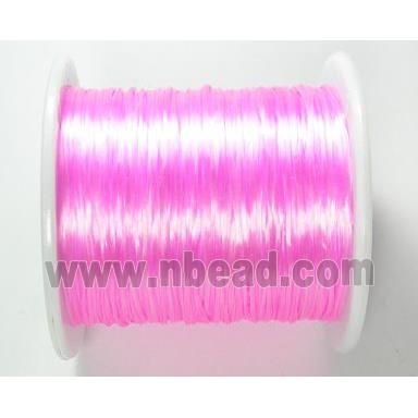 Crystal wire, stretchy, flat, lt.hot-pink