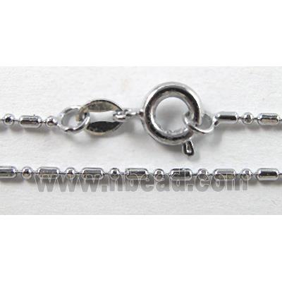 chromium plated Copper necklace