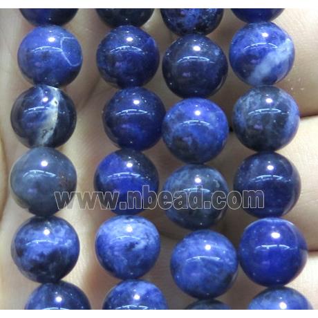 round blue Sodalite beads