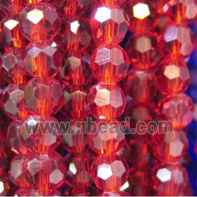 chinese crystal bead, faceted round