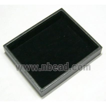 Black wooden Beading Mat Tray