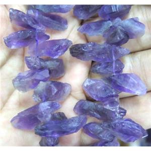 amethyst bead, freeform, approx 10-30mm