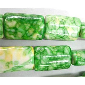 Rain colored stone bead, stability, 10x15mm, approx 26pcs per st