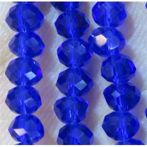 chinese crystal bead, faceted rondelle, approx 4x6mm. 100 pcs per st