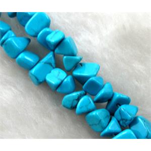 Erose jade bead, Dye chips, stabile, approx 4-12mm, 36 inch length
