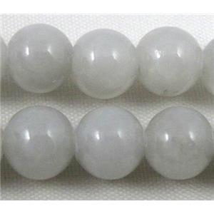 grey jade beads, round, stabile, approx 4mm dia, 98pcs per st