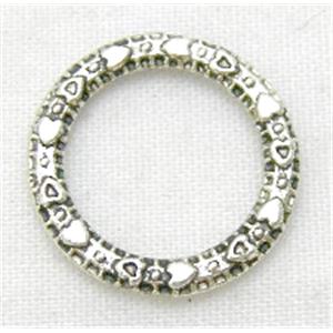 Tibetan Silver Spacer Non-nickel, 14.5mm dia