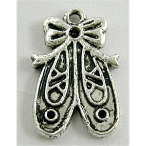 Tibetan Silver pendant Bead Non-Nickel, 15x21mm