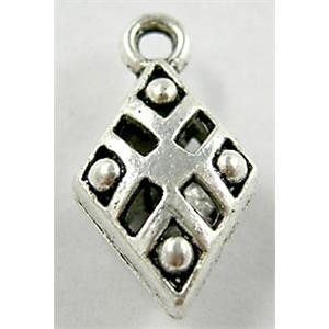 Tibetan Silver pendant Non-Nickel, 12x21mm