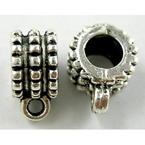 Hanger, Tibetan Silver Non-Nickel, 9mm dia, hole:5mm