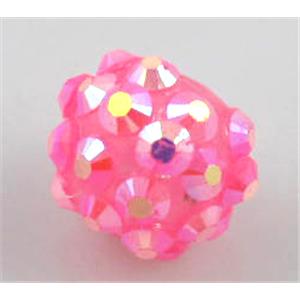Round crystal rhinestone bead, 12MM dia