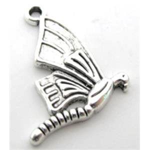 Tibetan Silver scalewing Non-Nickel, 23x19mm