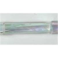 Clear AB Color Seed beads Twist Bugles 3 inch inch, 6mm length, 1.5mm diameter