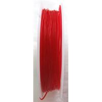 Crystal Wire, stretchy, round, red, 0.8mm dia,8meters per roll