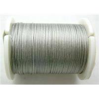 Jewelry binding wire Tiger tail silver color, 0.45mm, 10meters per roll