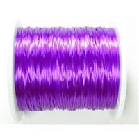 stretchy Crystal wire, flat, violet, 80meters per roll