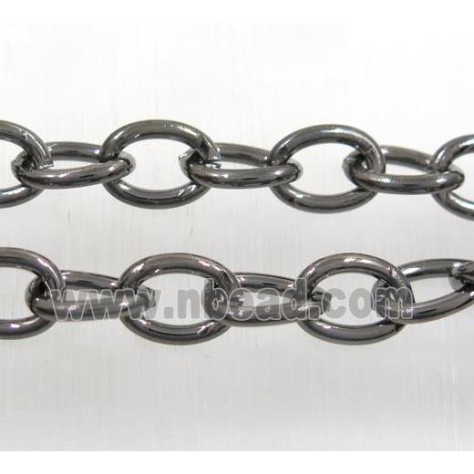 iron chain, black plated