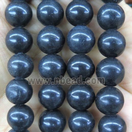 round Black Jasper beads