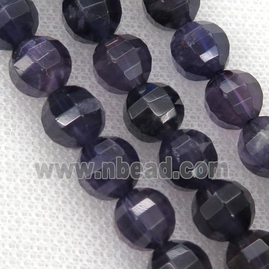 purple Amethyst Beads, faceted round