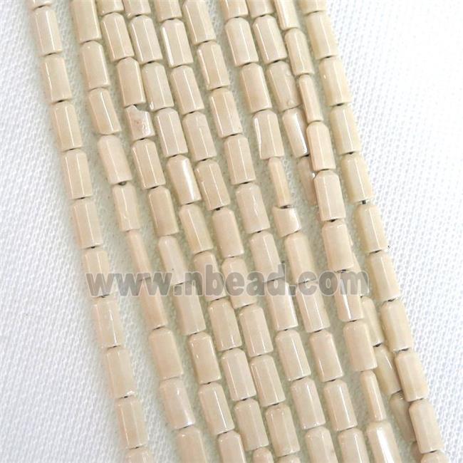 cream Oxidative Agate beads
