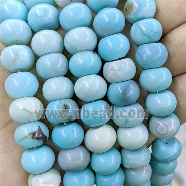 blue Agate rondelle beads