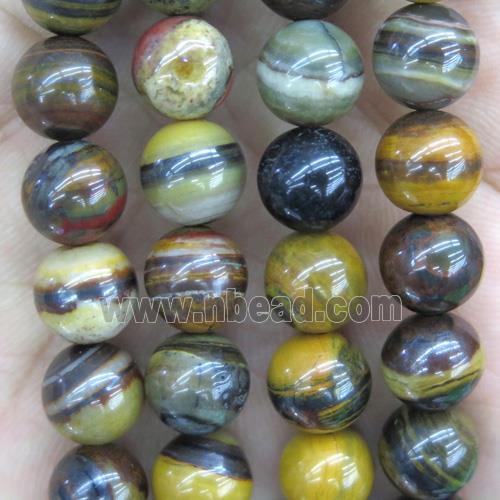 Iron Zebra Jasper Beads, yellow