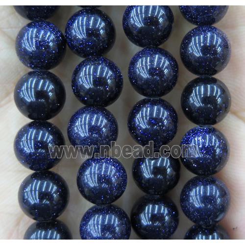 blue sandStone beads, round