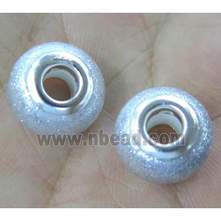 pearlized shell beads, matte rondelle