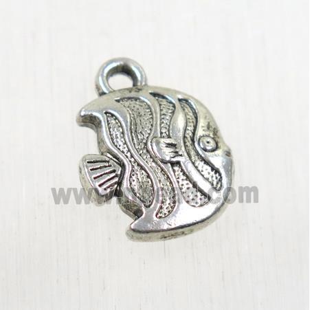 tibetan silver Zinc fish pendant, non-nickel