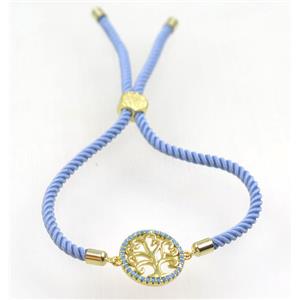 handmade bracelet with nylon wire, zircon bead, approx 16mm dia