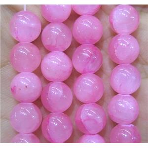 jade bead, round, stabile, approx 10mm dia, 38pcs per st
