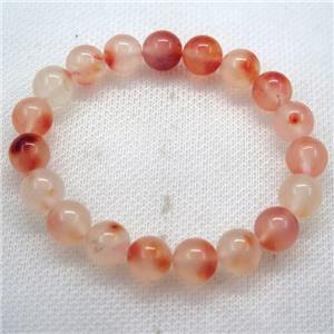 Stretch Jade bracelet, dye, approx 12mm dia, 16pcs per st