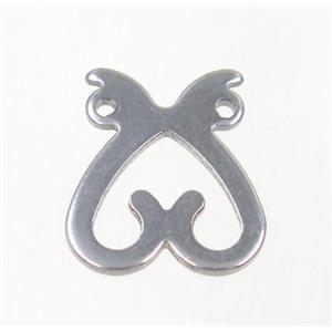 stainless steel pendant, approx 15-17mm