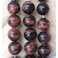 natural red Tiger eye stone beads, round, A grade, approx 8mm dia, A grade