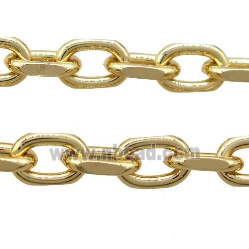 iron chain, gold plated