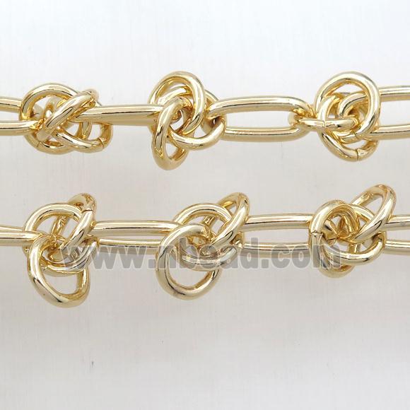 Iron chain, gold plated
