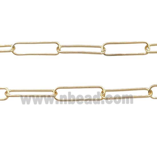 copper chain, gold plated