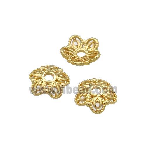 Copper BeadCaps Unfaded Gold Plated