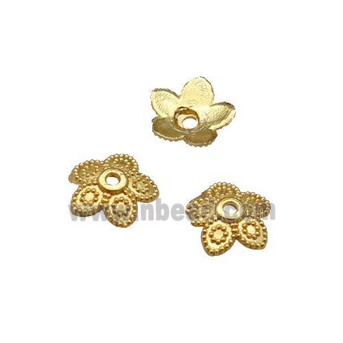Copper BeadCaps Unfaded Gold Plated