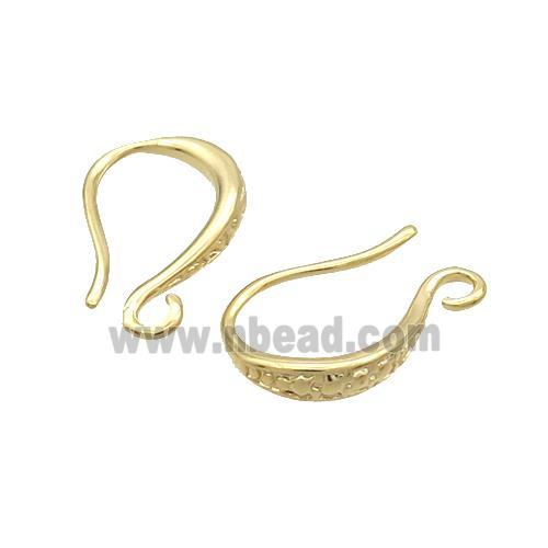 Copper Hook Earring Unfade Gold Plated